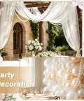 Pearl Ball Garland Set 10 Pieces 2.2 Inch Refills For Wedding Backdrops Table Decor Easy Setup And Reusable Pearl Ball Decorations For Parties And Events on wedding backdrop