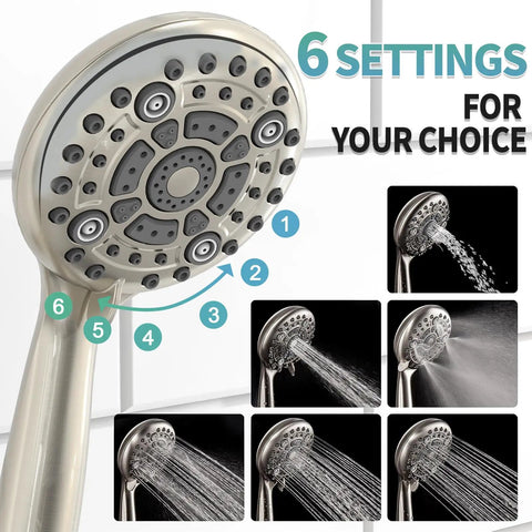Top Tier Brushed Nickel Shower System Featuring 10 Inch Multifunctional High Pressure Head And Handheld Sprayer Plus Quick Swap Valve For A Major Bathroom Glow Up