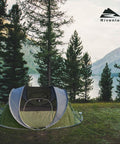 4 Person Easy Pop Up Tent With Automatic Setup No Fuss Waterproof Family Camping Tent With Skylight And Removable Rainfly at lakeside