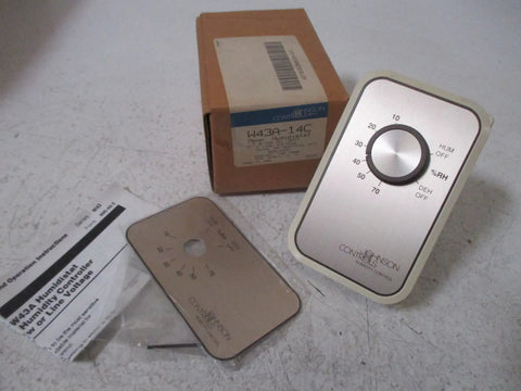 W43A-14C Humidistat Intermediate RM H Stat For HVAC with packaging and installation manual