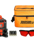 Self-Leveling Rotary Laser Level For Indoor And Outdoor Projects With Red Beam, Manual-Leveling Mode, accessories, and case