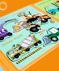 Travel Ready Magnetic Puzzles For Toddlers Ages 1 To 3 And 2 To 4, Excavator Refrigerator Magnets Set With Construction Vehicles.