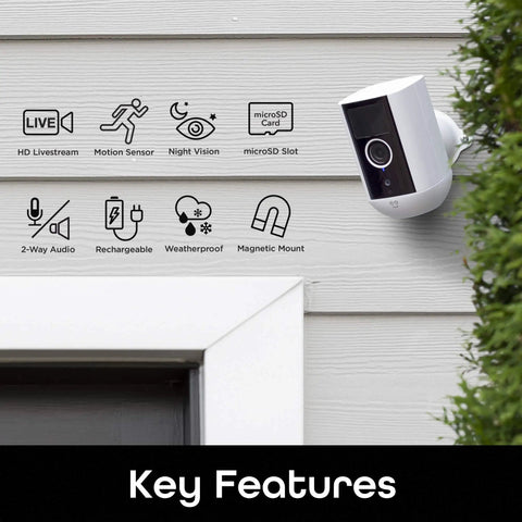Freebird 2K Wireless Security Camera Battery Powered Outdoor Camera Magnetic Mount Night Vision Waterproof 2 Way Audio