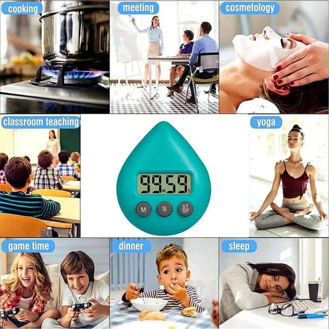 Waterproof Digital Timer With Suction Cup Loud Alarm For Kitchen Cooking Shower Exercise And Study Lcd Display Countdown Clock With Easy Start Stop Minute And Second Buttons For Classroom Office Or Home No Fuss Use with various lifestyle uses.