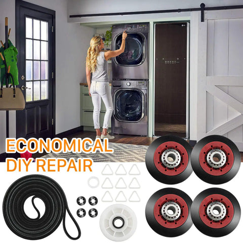 All In One Dryer Repair Kit 4392067 With Drum Roller WPW10314173 Belt 661570V And Idler Pulley for Whirlpool electric dryers