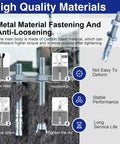 Installation steps for Five Sixteenth Inch By Four Inch Concrete Anchor Bolts Set Of Ten Wedge Anchors ASTM A36 Carbon Steel