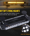 LINKITOM roof-top amber LED strobe light bar with four heavy-duty magnets