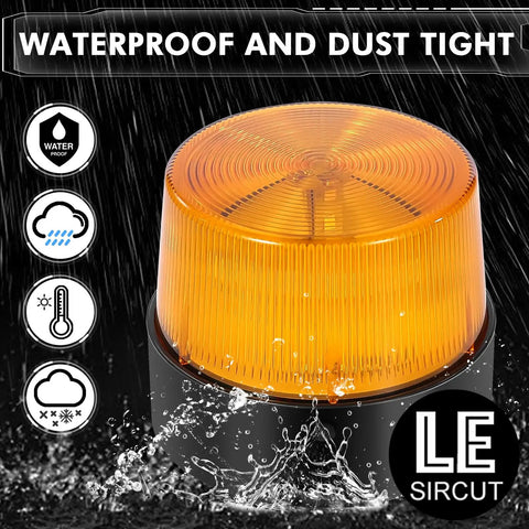 Rock Solid Amber Led Strobe Beacon With Usb Rechargeable Power And Heavy Duty Magnetic Mount For Cars Trucks And Emergency Vehicles Offering Twin Rotation And Flash Settings So You Can Lock In Highway Visibility And Stay Secure When Breakdowns Pop Up