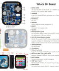 Dope Esp32-S3 1.8 Inch Amoled Touch Screen Module Featuring Ft3168 Capacitive Chip and Xtensa Dual Core Processor with detailed component overview.