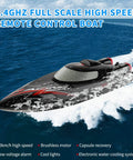 High Speed Remote Control Boat Delivers 60KPH Thrills For Pools And Lakes, 2.4GHz RC Hobby Boat with water splash