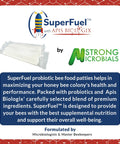 Probiotic Bee Food Patties For Strong Hives Higher Honey Yield And Real Nectar Nutrition Winter Feed For Dearth And Stress Periods 30 Bars packaging