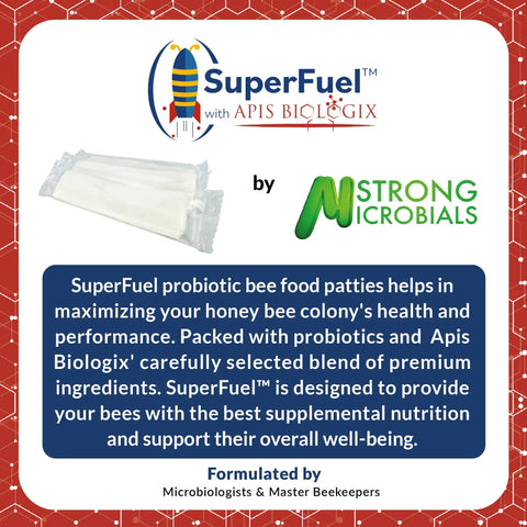 Probiotic Bee Food Patties For Strong Hives Higher Honey Yield And Real Nectar Nutrition Winter Feed For Dearth And Stress Periods 30 Bars packaging