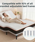Heavy Duty Adjustable Furniture Legs Eight To Twelve Inches With Four Mounting Threads For Beds Sofas Cupboards Desks Solid Metal supports on adjustable bed frame.