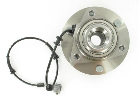 Front Wheel Hub Bearing Assembly For Infiniti And Nissan, Aftermarket Replacement Kit BR930829, complete front hub with bearings shown