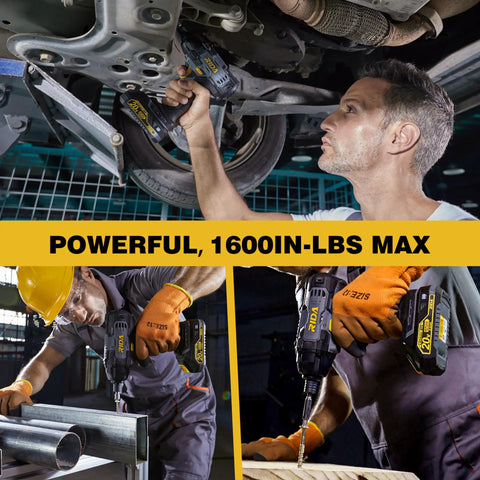 Cordless Impact Driver Kit With 180Nm Torque 20V Power 0 To 2800 RPM Variable Speed One Quarter Inch All Metal Hex Chuck