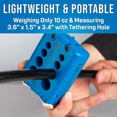 Mid Span Slit And Ring Tool For Fiber Optic Cables 10.2mm To 18.2mm in use with fiber cable
