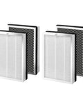 4-Pack Replacement Filter For MA Series Air Purifiers 25W 25B 25S, 3 In 1 Activated Carbon Filter For Wildfire Smoke Odors Pollen Dust