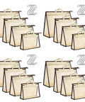 Clear Handbag Storage Organizer Kit With 16 S Hooks In 4 Sizes For Clutches Totes Wallets Moisture Proof Dust Proof