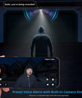 Man at night captured by 1080p HD Indoor Outdoor Spotlight Cameras Wired Add On With Preset Voice Alerts And Built In Siren For DVR Systems