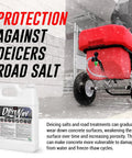 Deep Penetrating Silane Siloxane Concrete Driveway Sealer Forms A Straight Up Invisible Water Repellent Shield To Keep Masonry Looking Crisp While Totally Knocking Out Flakey Surface Layer Trouble with a bottle and spreader.