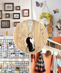 Heavy Duty Picture Hooks For Concrete Walls Zero Drilling Hassle 30 Pack holding framed art and keys on various surfaces.