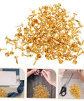 200 Pieces Metal Paper Fasteners Brads Set For Paper Crafts And Scrapbooking Decorative Clips Miniature For Wrapping Clamps