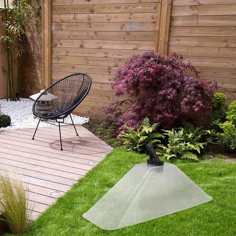 Windproof Sprayer Nozzle Cover With Dual Head Mist Sprayer for agricultural power sprayers in a garden setting