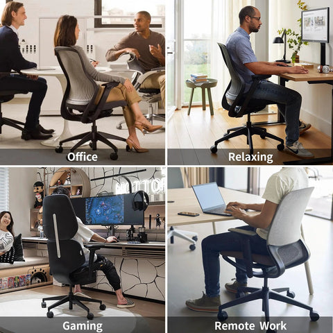Rubber Chair Casters Replacement Set Of 5 For Hardwood Floors And Carpet shown on various office chairs in different settings.