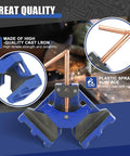 Heavy Duty Cast Iron Welders Angle Clamp For Precise Right Angles Self Centering Two Axis Welding Jig And Fixture For Woodworking