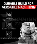 4 Inch Rotary Table For Milling Machines Dual Mount With 65mm Centering Chuck Back Plate T Nuts And 4 T Slots Pro Grade Precision Tool For Metalworking And Woodworking, cast iron