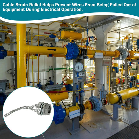 Tough As Nails Steel Strain Relief Cord Connector For Three Quarter Inch Electrical Wiring Jobs shown in industrial setting.