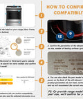 Infographic explaining how to confirm compatibility for 8 Inch Surface Element Replacement For GE Appliances Haliant WB30T10136 With Upgraded Temperature Sensor.