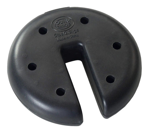 Four 5-Pound Cement Weight Plates For Securing Instant And Pop Up Canopies And Tents Black Heavy Duty Weights With Slot For Legs