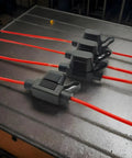 Heavy Duty Automotive Replacement Fuse Holders Waterproof Pvc Shell on red wires, designed for vehicle wiring systems.