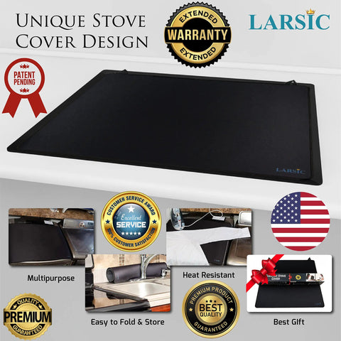 Stove Top Protector Cover For Electric Cooktops And Laundry Area Keeps Your Kitchen Tidy Anti Slip Waterproof Pad 28.5x20.5