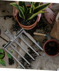 Heavy Duty Steel Farm Fork With Four And Five Prongs For Soil Loosening And Turning Versatile Garden Prep And Harvest Tool