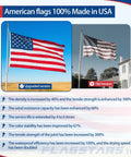 Comparison of Built Tough Durable Nylon Outdoor Flag 3x5 Ft Waterproof Embroidered All Weather US Made with old version
