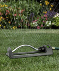 18 Brass Nozzles Oscillating Lawn Sprinkler For Lawns Up To 3600 Sq Ft With Heavy Duty Base Upgraded Brass Nozzle Gray Finish