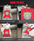 How to use Heavy Duty Magnetic Pipe Center Finder With Built In Spring Punch Layout Tool showing angle measurement steps.