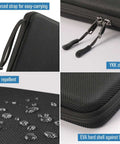 Heavy Duty Tablet Sleeve Case For 11 Inch Apple iPad And iPad Air 10.9 showing water repellent material and YKK zipper details.