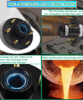 Sturdy Trailer Idler Hub Assembly Built For 5200 To 6000 Lb Loads showing pre-lubricated bearings for smooth operation.