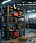 Heavy Duty Boltless Steel Garage Shelving Unit With 3500 Lb Capacity, 48 W by 20 D by 74 H Open Design Storage Rack in garage