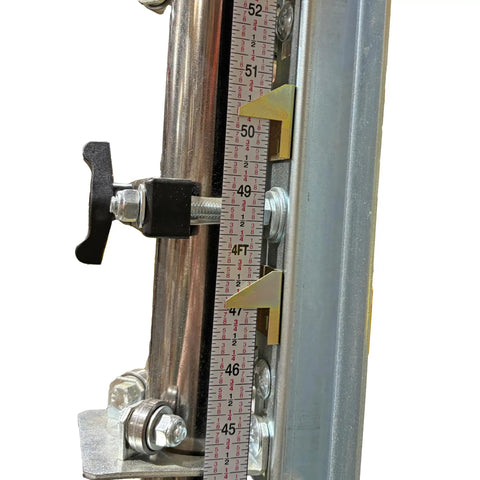 Full Size Vertical Panel Saw Sign Maker Kit With Razor Knife Insert Built Like A Tank height measurement scale close-up