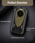 Handheld Wind Meter With Bluetooth App Connectivity For Precision Shooting And Air Flow Measurement A Wireless Outdoor Digital Anemometer With key ring attachment and mounts