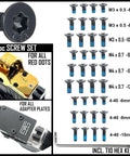 36 Piece Screw Set Built For SIG SAUER Red Dot Optics And Adapter Plates With T10 Key And Pre Coated Threadlocker Easy Mount Kit With 9 Thread Sizes For RMR RMSc DeltaPoint Acro RomeoZero