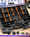 400 Piece Metric Flange Bolt Set With 10.9 Grade M6x1.0 M8x1.25 And M10x1.5 Bolts From 12mm To 45mm Black Zinc Plated in case