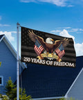 250 Years Of Freedom USA Flag 3x5 Ft With 3 Layer Double Sided Print Fade Resistant Reinforced Brass Grommets 1776 To 2026 Patriotic Flag