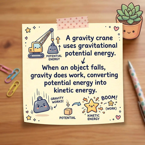 Gravity Crane Science Kit For Kids Kid Friendly Build A Pulley And Lever Model Learn Potential And Kinetic Energy Transfer with diagram