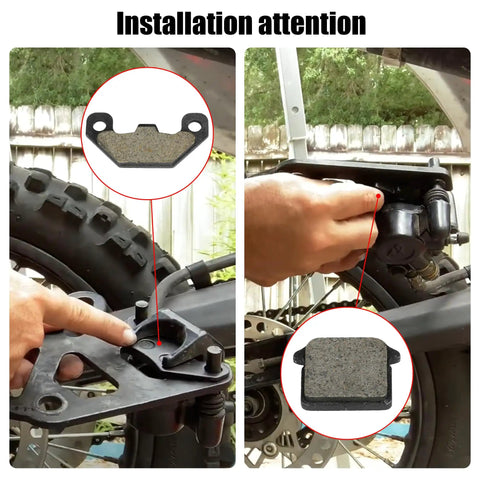 Installation of Rear Ceramic Disc Brake Pad Set For 70cc 90cc 110cc And 125cc Chinese Pit Dirt Bikes Compatible With SSR Apollo