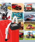 Rechargeable Fuel Transfer Pump With Auto Stop Sensor For Fast 3.2 GPM Flow Portable Gas Can Pump in use with various vehicles